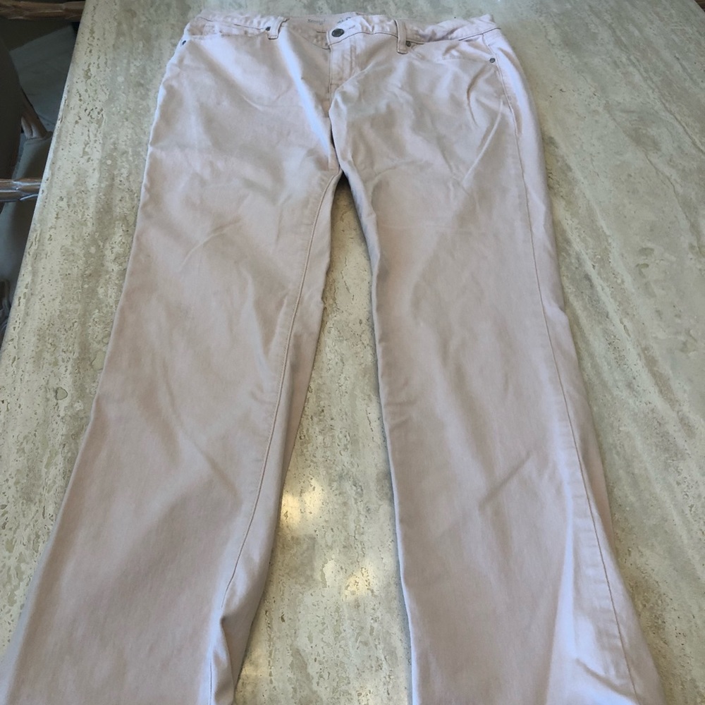 Blush pink jeans